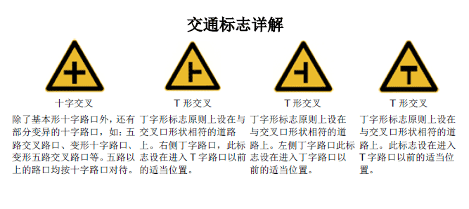 各种交通标志大全图解大图清晰版（最全的图解交通标志大全）(22)