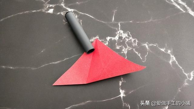 玫瑰花折纸教程来了你们喜欢吗（唯美玫瑰花图解）(9)
