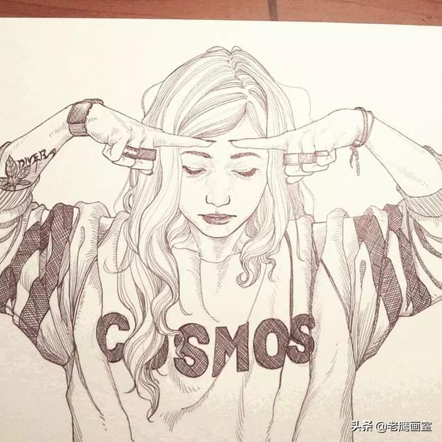 人物速写作品集适合临摹的速写图（靠速写就能时尚）(28)