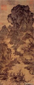 ​古代中国画赏析之十 关仝《关山行旅图》
