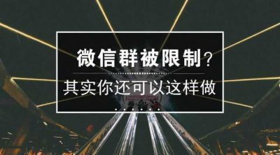 ​微信群聊被限制怎么恢复（微信群聊被限制怎么恢复好友）