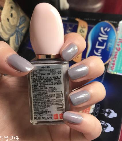 名创优品指甲油奶茶色好看吗 名创优品指甲油测评