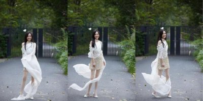 ​工作室晒出写真照，唐嫣一袭白裙亮相，大美娇妻