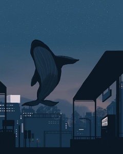 ​【鲸鱼插画壁纸】唯美动漫壁纸
