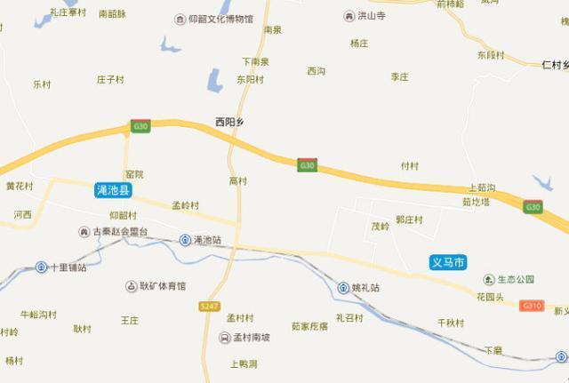 河南这两座县城距离太近，步行就能到达，有可能合并
