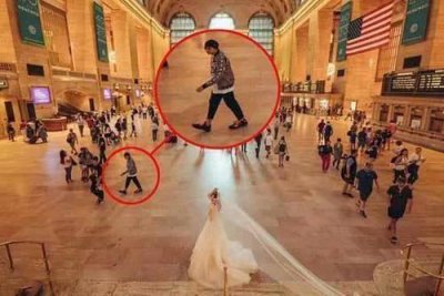 ​网友国外拍婚纱照背景惊现周杰伦！昆凌和女儿正面双双入镜！