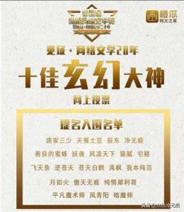 ​网络小说百强大神入围名单公布，哪些上榜作者出乎你的预料？