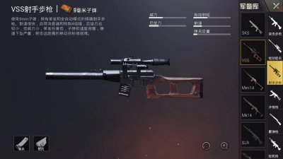 ​刺激战场中的枪械之-VSS特种狙击步枪