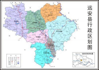 ​湖北省远安县，因其近瑶而远离京城得名，全国绿色小康县