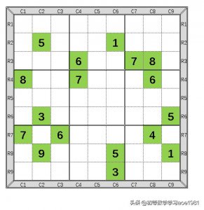 ​自制数独谜题难度等级表