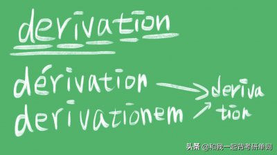 ​derivation什么意思