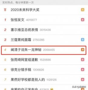 ​发布会阚清子一句话上热搜，称“朱一龙是最神秘的当红男星”