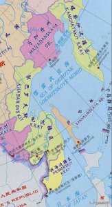 ​库页岛如同一把尖刀悬在日本群岛北边，现在是俄罗斯萨哈林岛