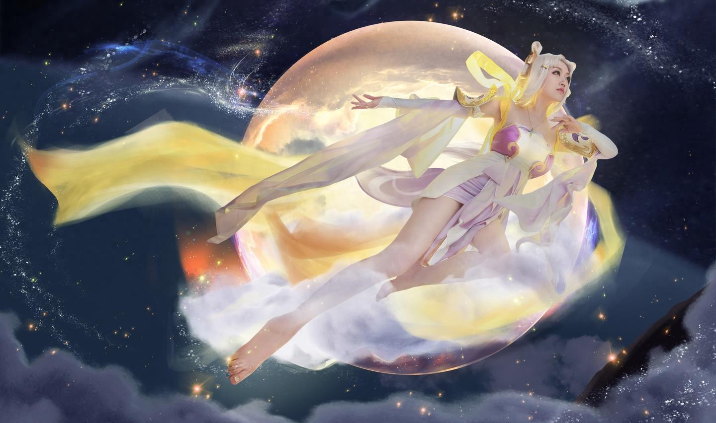 王者荣耀绝美嫦娥cosplay宛如仙女下凡网友不淡定了:太仙了吧