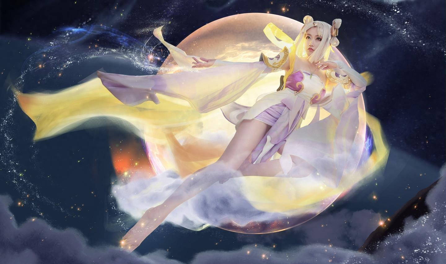 王者荣耀绝美嫦娥cosplay宛如仙女下凡网友不淡定了:太仙了吧
