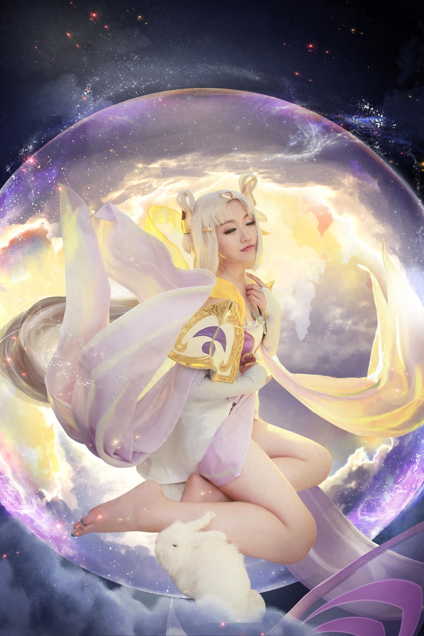 王者荣耀绝美嫦娥cosplay宛如仙女下凡网友不淡定了:太仙了吧