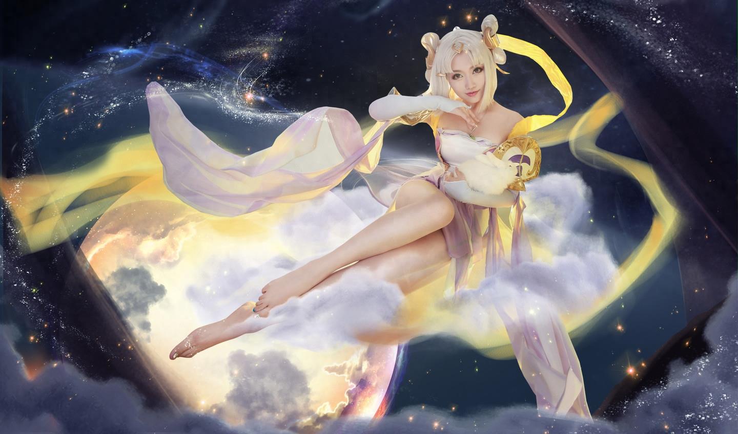 王者荣耀绝美嫦娥cosplay宛如仙女下凡网友不淡定了:太仙了吧