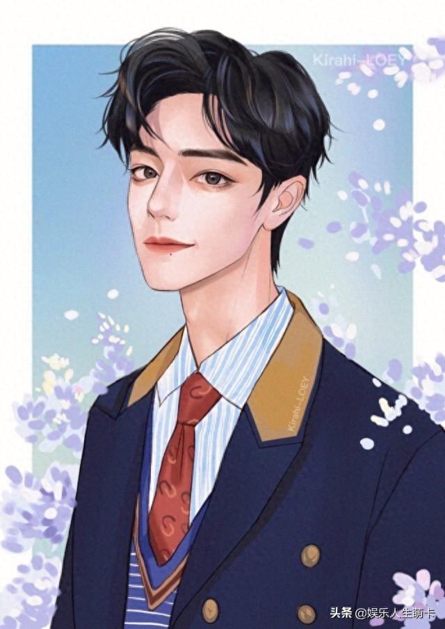 肖战的漫画形象太A了，张张都是神仙图，撕漫男本男