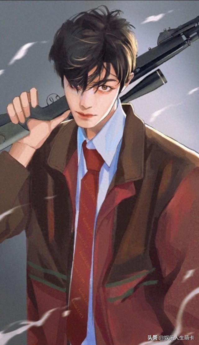肖战的漫画形象太A了，张张都是神仙图，撕漫男本男