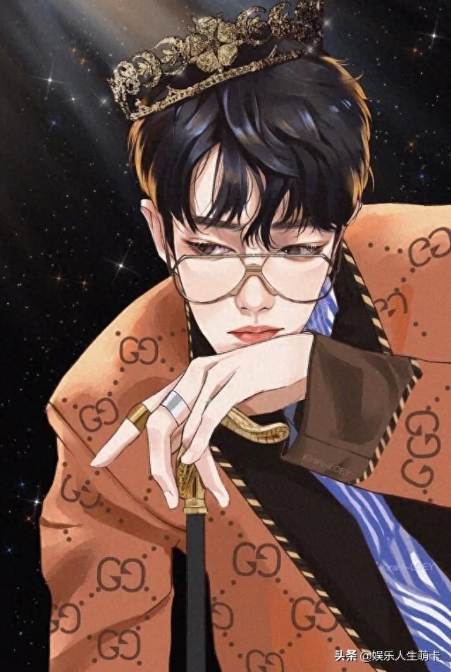 肖战的漫画形象太A了，张张都是神仙图，撕漫男本男