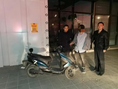 ​红山区公安分局利用视频监控抓获一名盗窃电动车嫌疑人