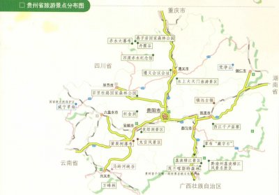 ​1张分布图，快速了解贵州省旅游目的地