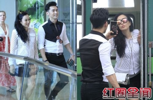 钟丽缇与张伦硕姐弟恋激吻图片 钟丽缇老公性感肌肉照