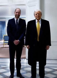 ​特朗普身高遭英媒质疑，比同为1米91的威廉王子矮，但马克龙高了