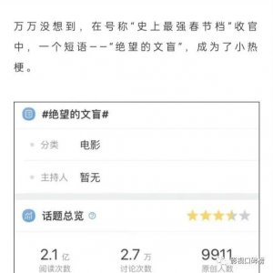​娱乐圈文盲惊动央视网！九漏鱼遍地，错的不只是个人