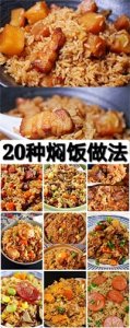 20种懒人网红焖米饭做法及配料(二)家常菜食谱菜单做法教程大全