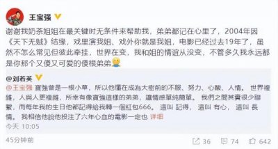 ​王宝强刘若英合唱亲爱的小孩 因《天下无贼》结缘