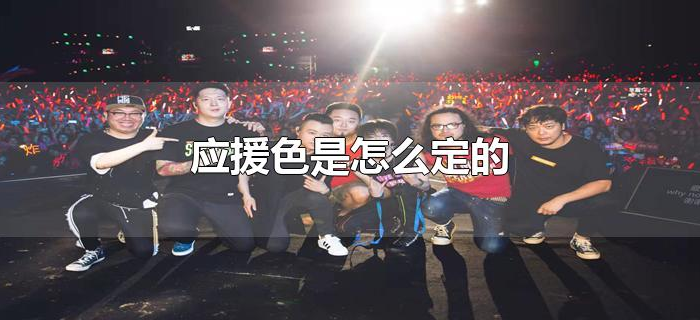 应援色是怎么定的 应援色是怎么定的