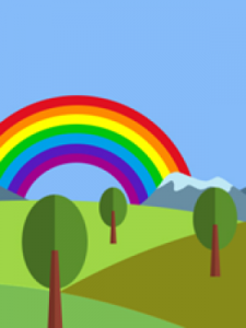 ​彩虹是什么颜色(靛是什么颜色)