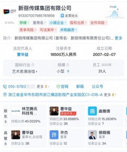 ​新丽传媒的艺人经纪板块构成分析