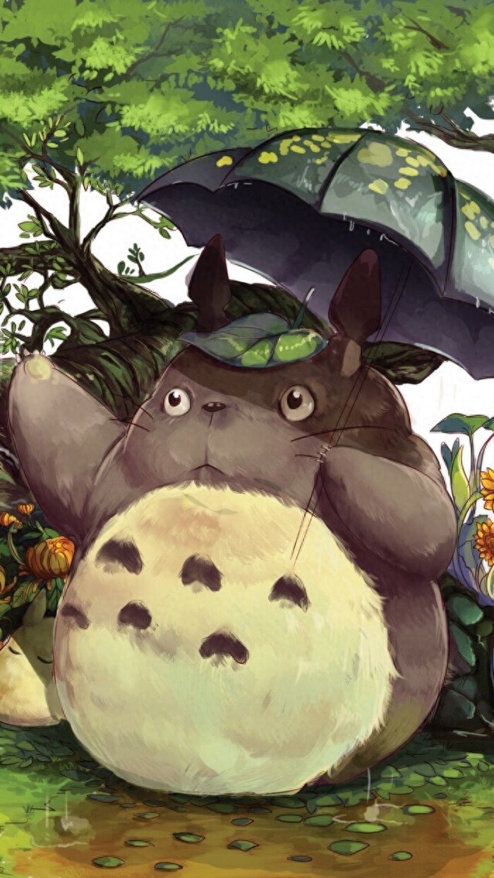 壁纸|第九弹——龙猫,这么萌的龙猫,躺在上面睡觉一定很舒服