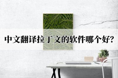​中文翻译拉丁文的软件哪个好？教你翻译拉丁文